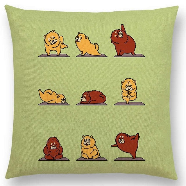 Yoga Animals Cushion Covers