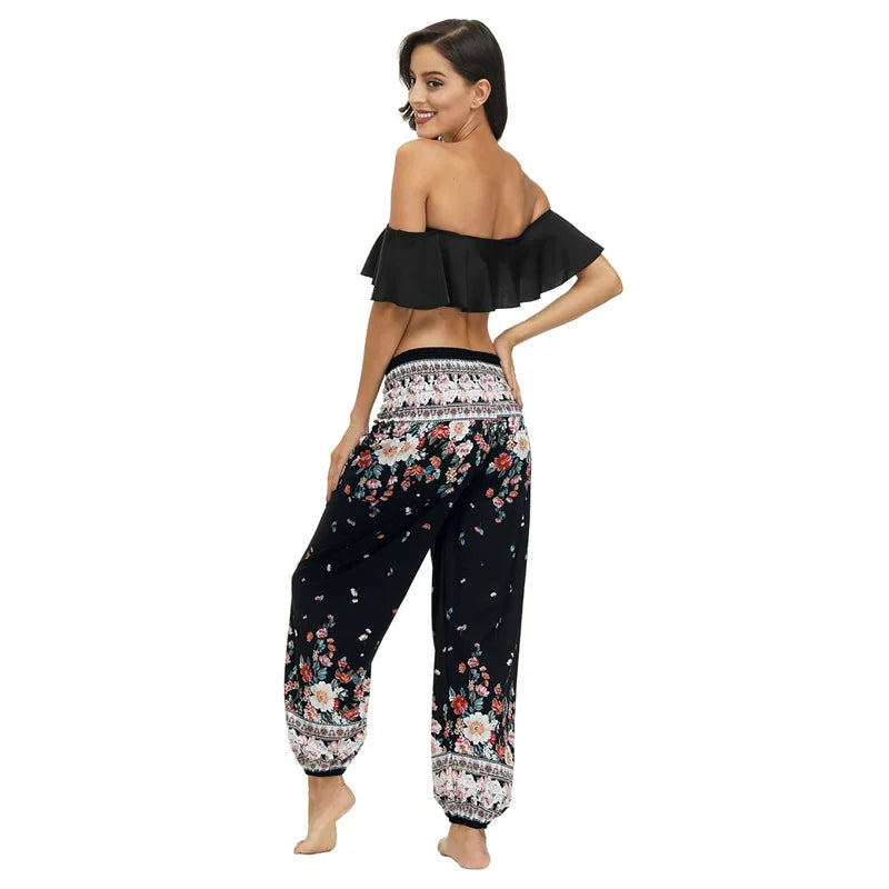 Casual Boho Yoga Pants