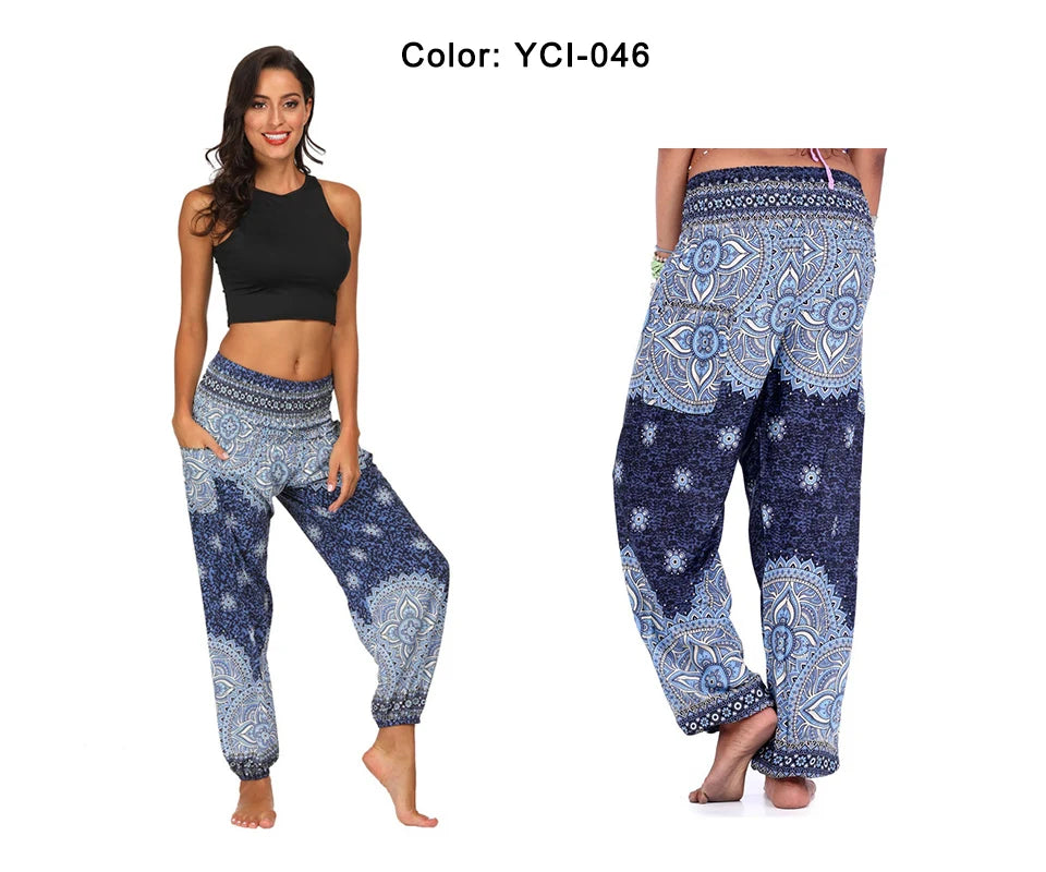 Casual Boho Yoga Pants