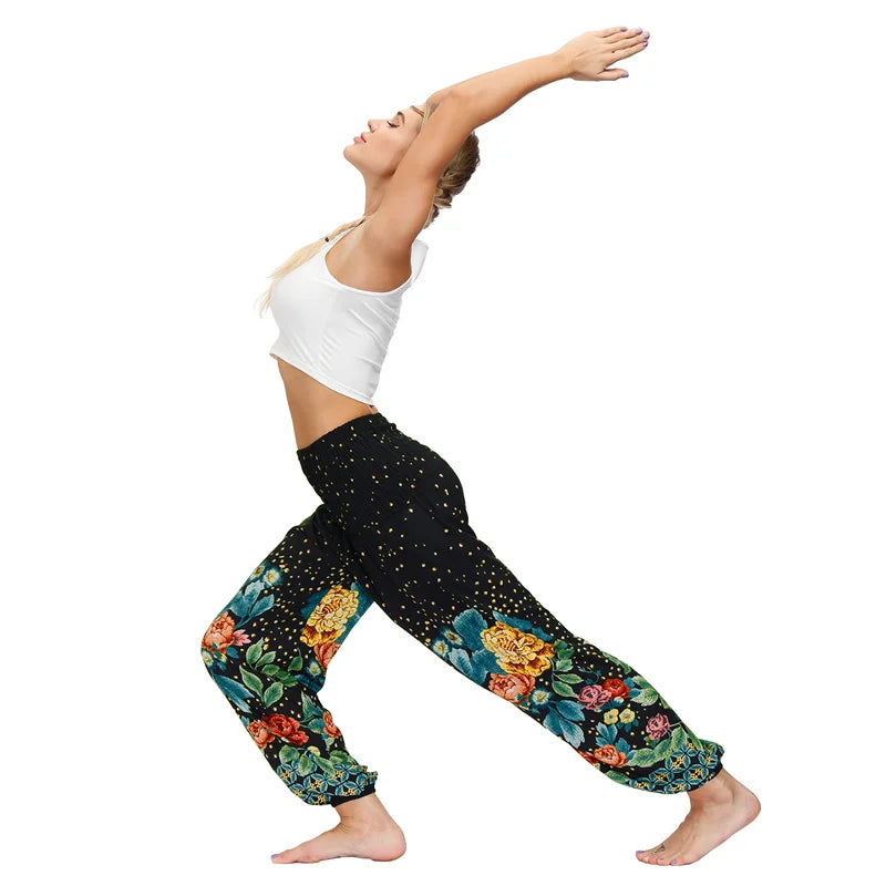 Casual Boho Yoga Pants