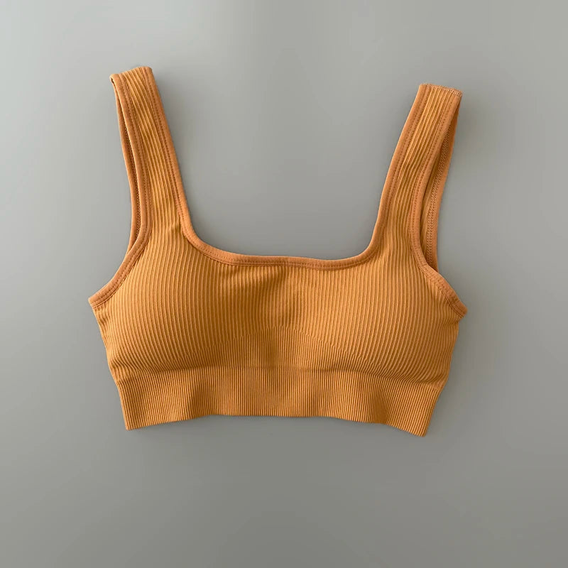 yellow yoga top