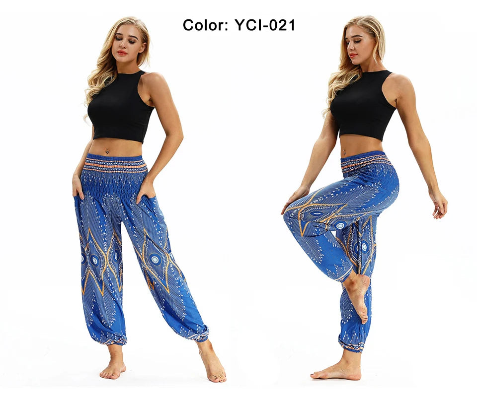 Casual Boho Yoga Pants