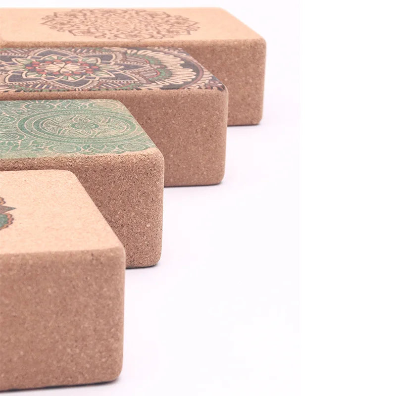 Mandala Cork Yoga Blocks