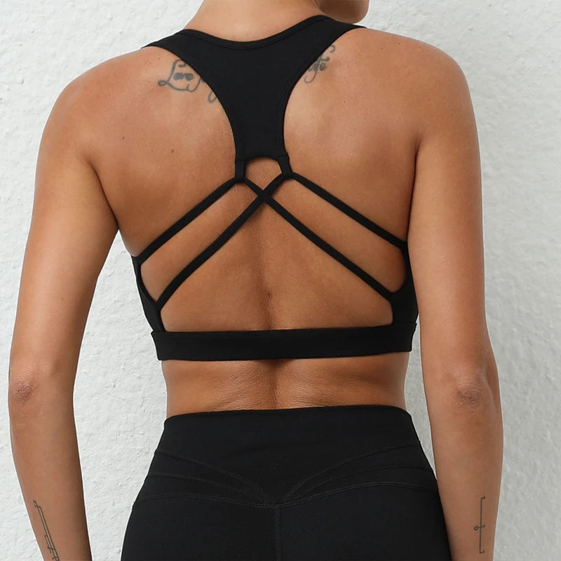 Pulled Straps Yoga Top