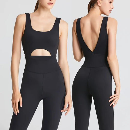 Cut Out Yoga Jumpsuit