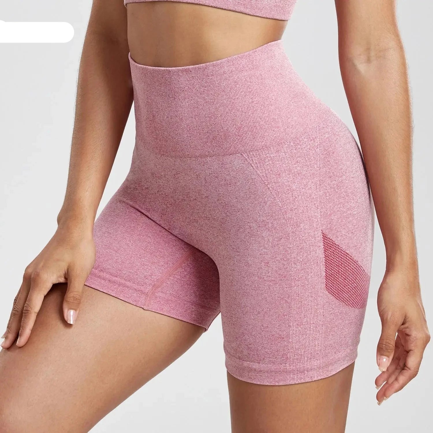 pink yoga shorts