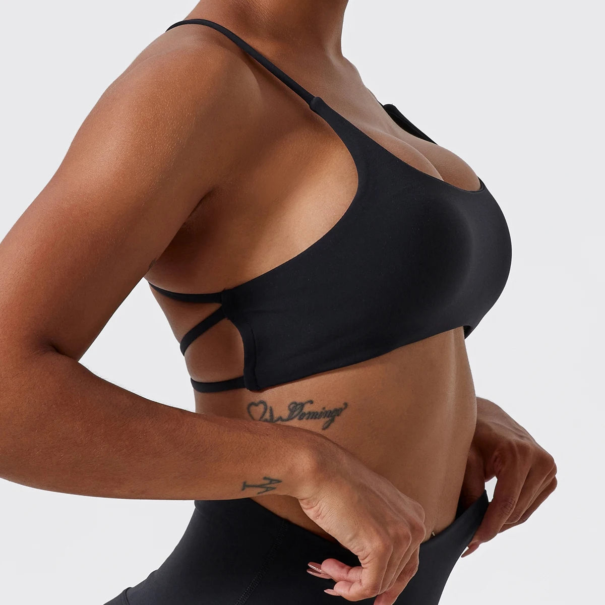 Crossed Strap Yoga Bra