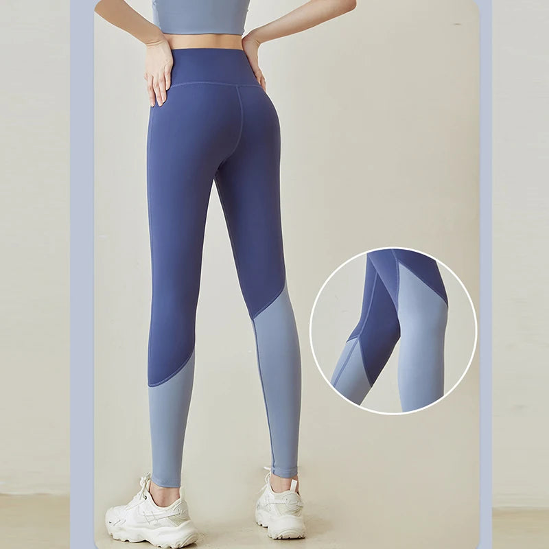 Duo Colour yoga leggings blue