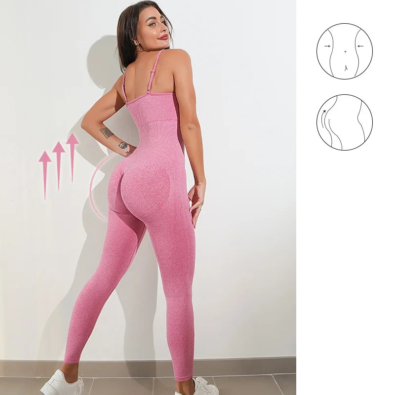 pink yoga jumpsuits