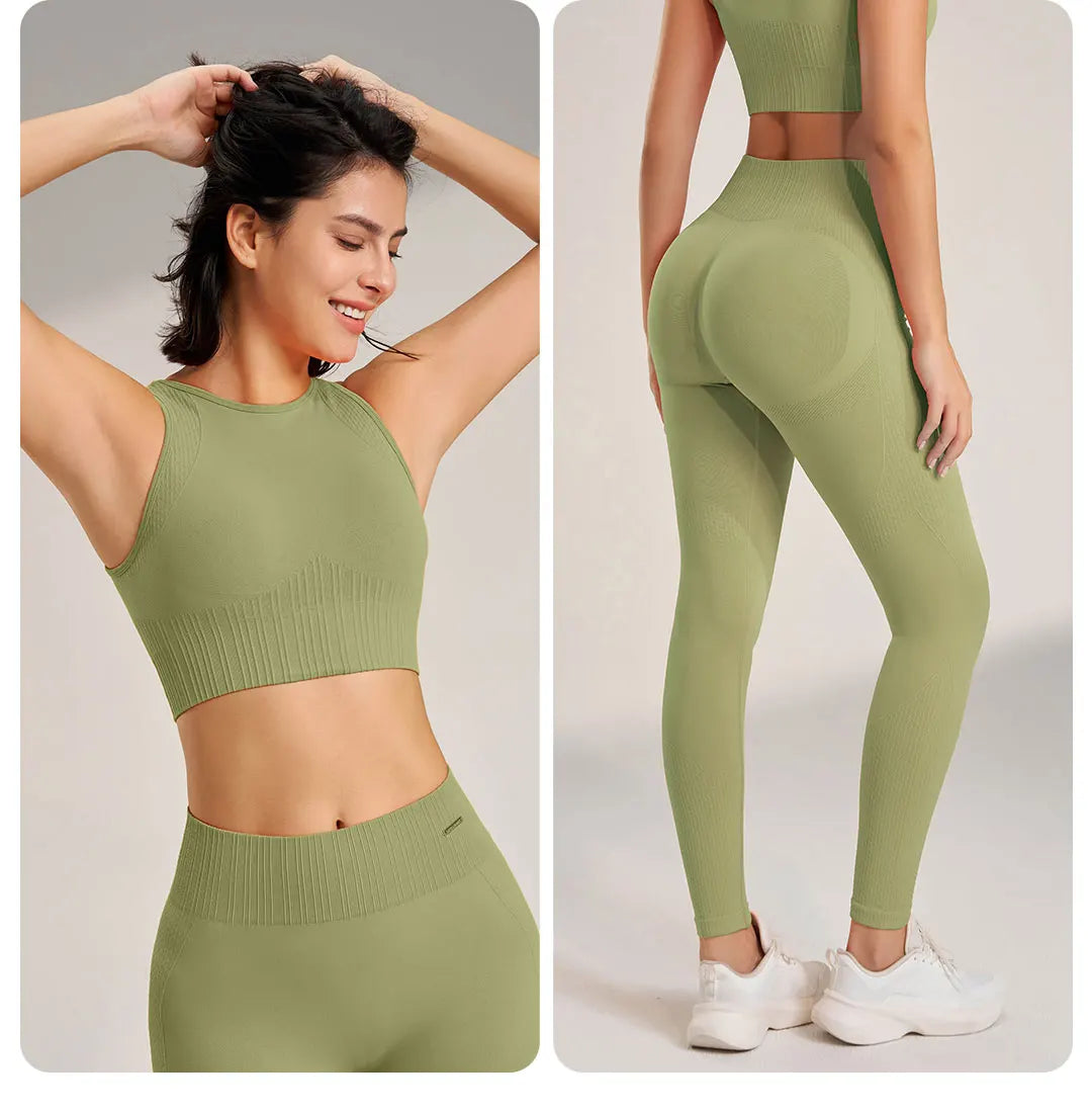 Crop Top Yoga Set