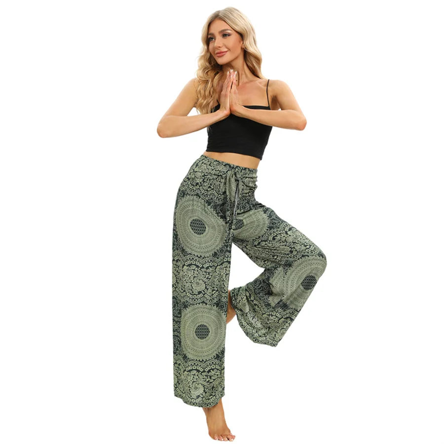 Wide Boho Yoga Pants