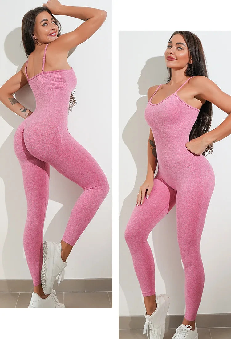 Spaghetti Strap Yoga Jumpsuit