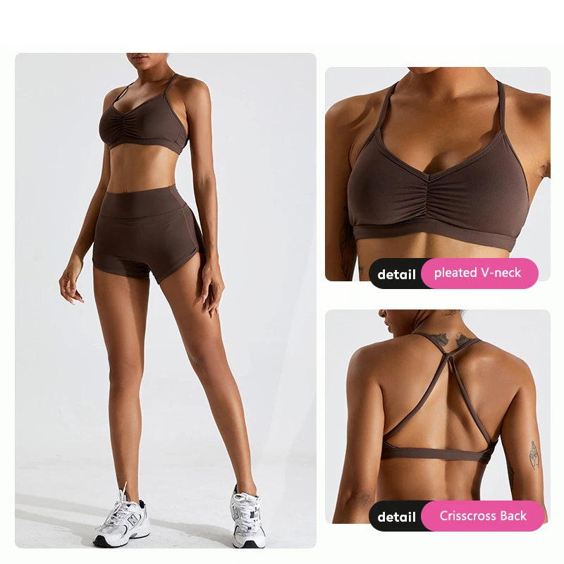 Scrunch Front Yoga Bra