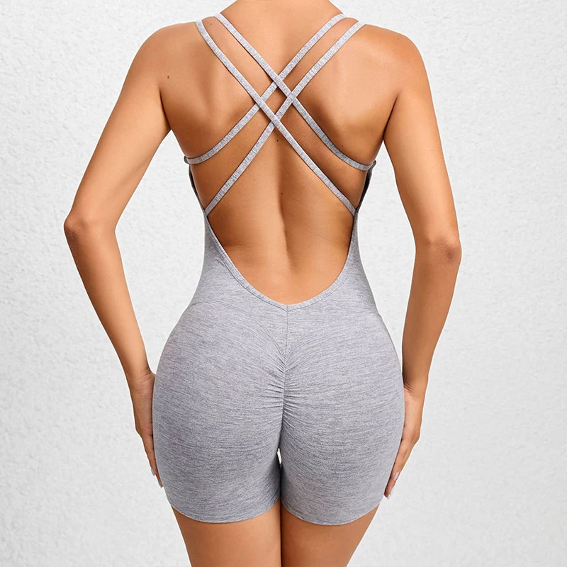 Double Strap Yoga Jumpsuit