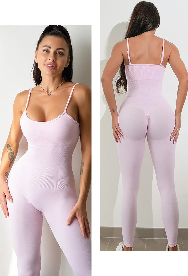 Spaghetti Strap Yoga Jumpsuit