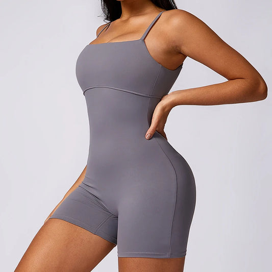 V Back Yoga Jumpsuit