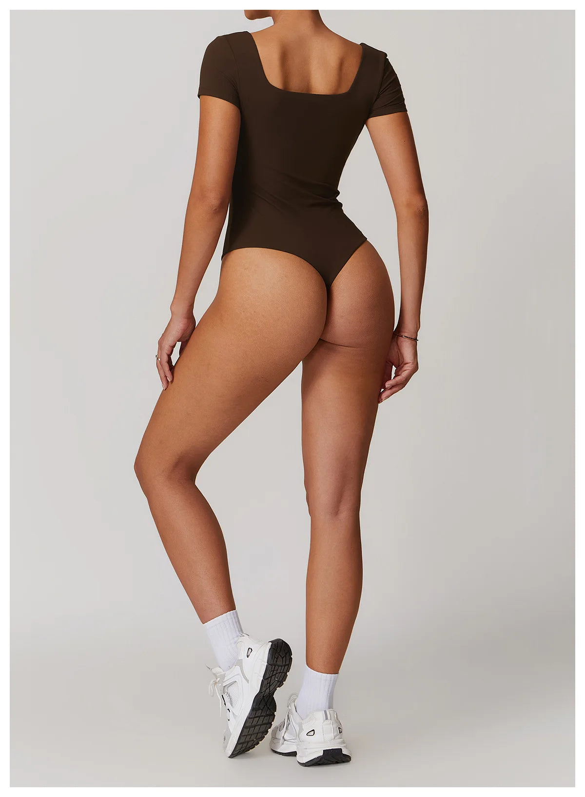 Short- Sleeved Yoga Bodysuit