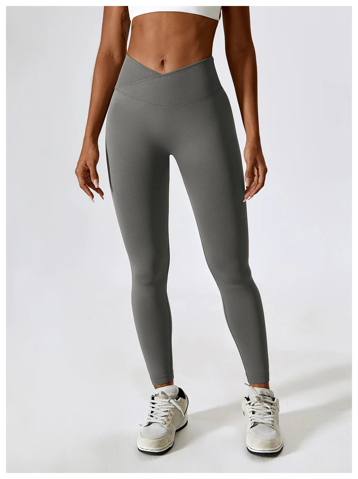 grey yoga leggings