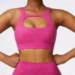 pink yoga bra