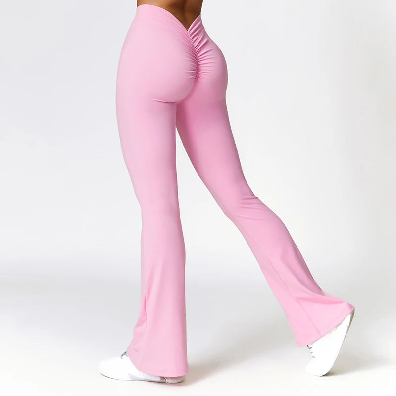 Dip Back Flared Yoga Leggings