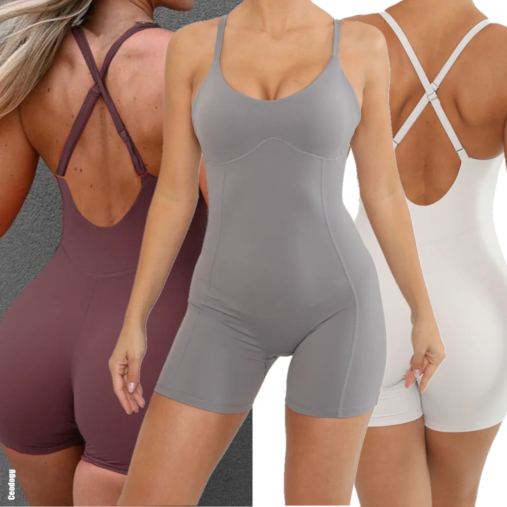 X- Strap Yoga Jumpsuit