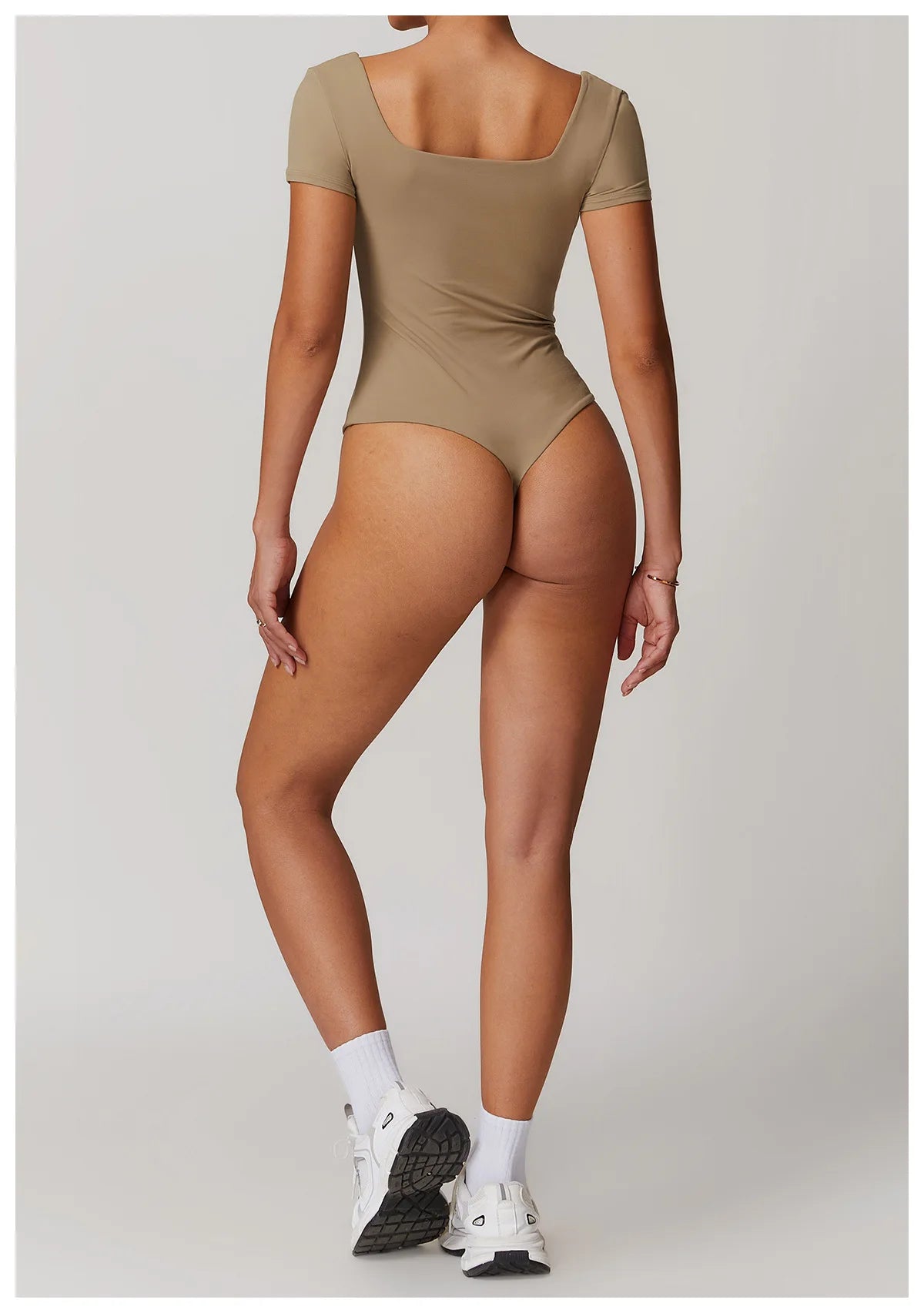 Short- Sleeved Yoga Bodysuit