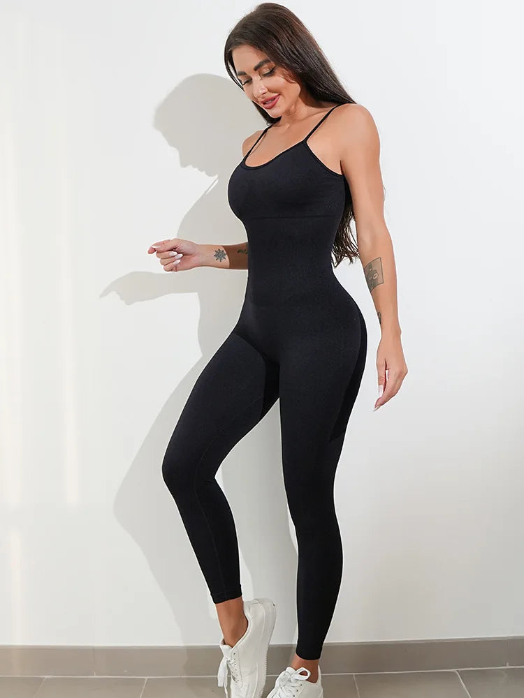 Spaghetti Strap Yoga Jumpsuit