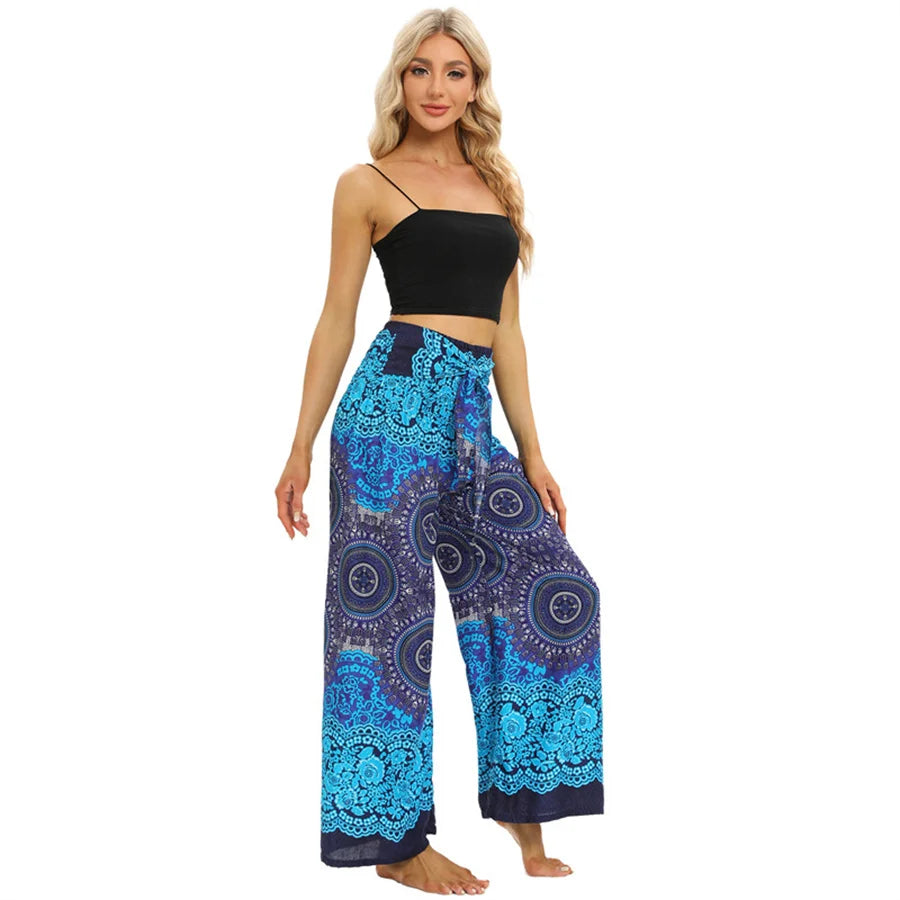 Wide Boho Yoga Pants