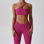 pink yoga outfit