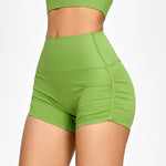 yoga shorts green