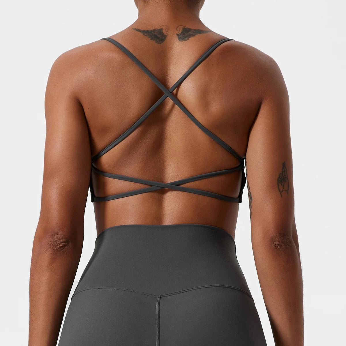 Crossed Strap Yoga Bra