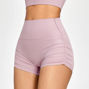 yoga shorts purple