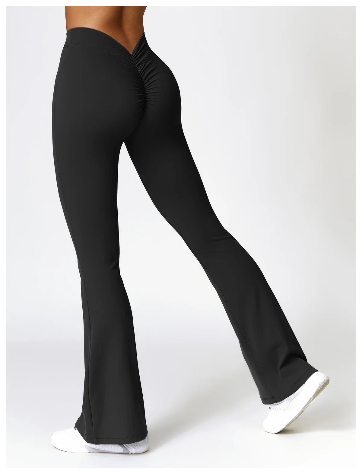 Dip Back Flared Yoga Leggings