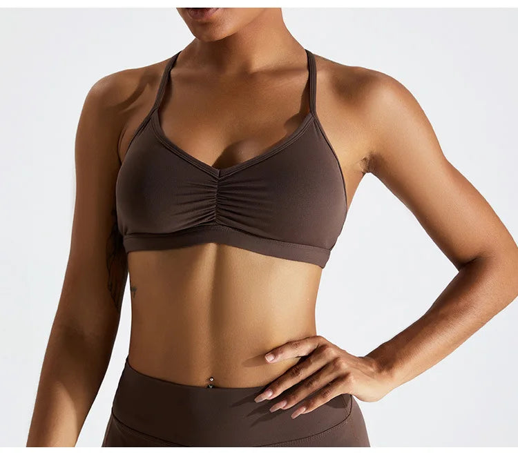 Scrunch Front Yoga Bra