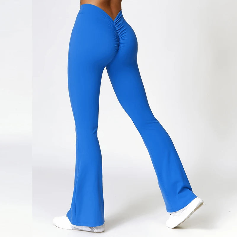 Dip Back Flared Yoga Leggings