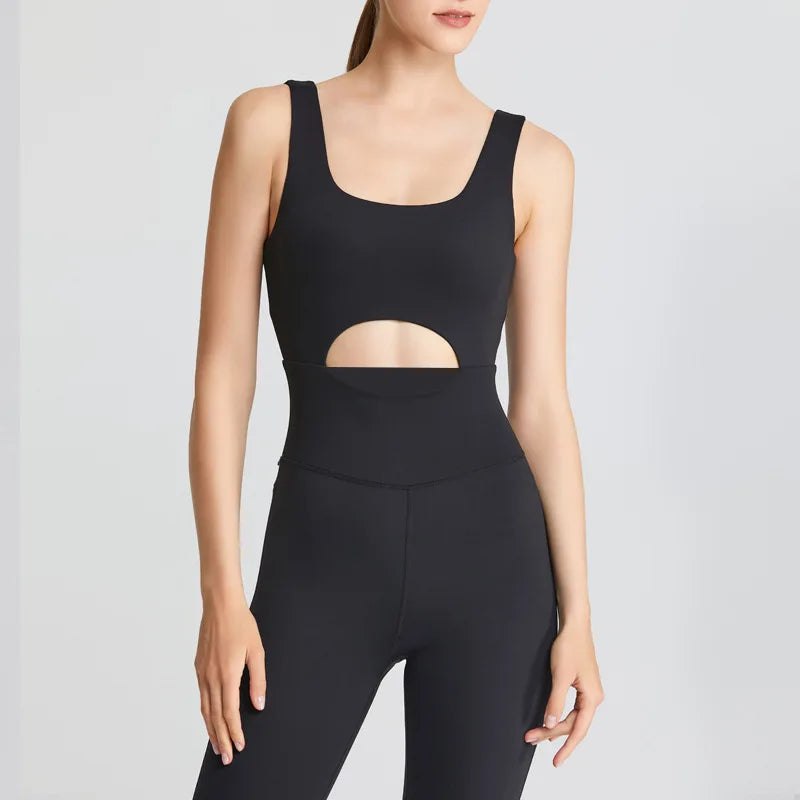 Cut Out Yoga Jumpsuit