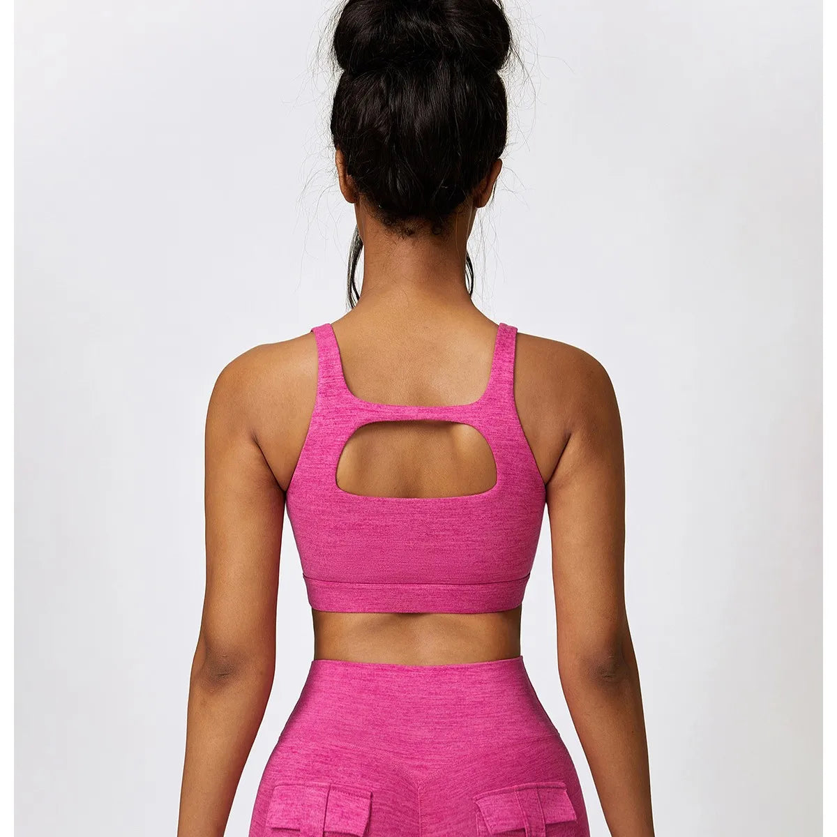 pink yoga bra
