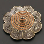 Metal Lotus Eight Treasures Incense Burner