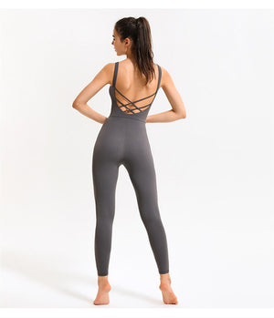Low Back Detail Yoga Jumpsuit