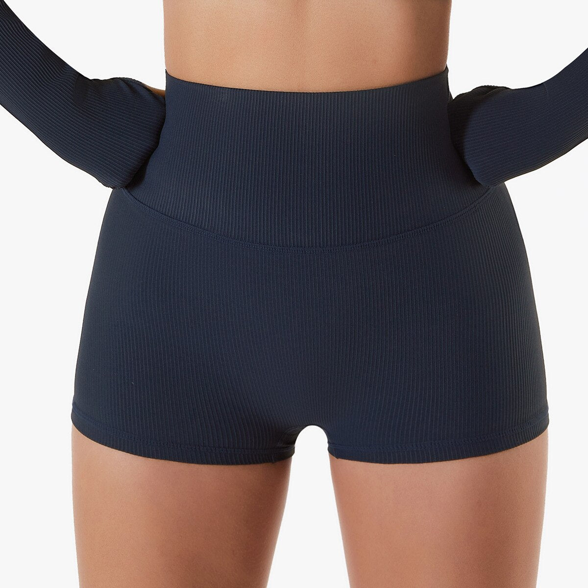 One Shoulder Strap Yoga Bra and Yoga Shorts