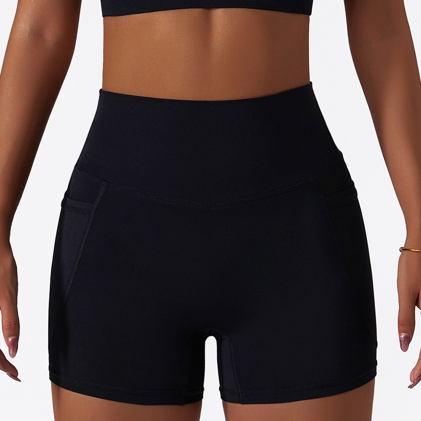 High Waisted Yoga Short With Pocket