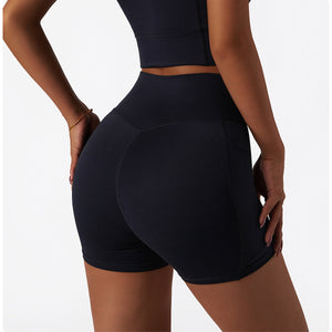 High Waisted Yoga Short With Pocket