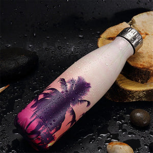 Tropical Stainless Steel Water Bottle