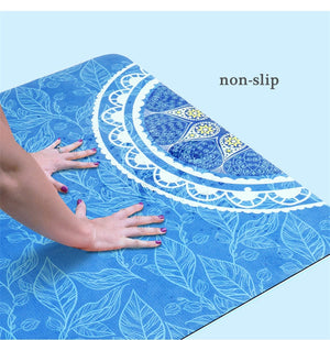 Pastel Print Natural Rubber Yoga Travel Mat