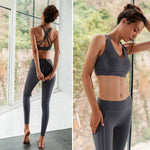 grey yoga clothes