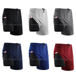 2 In 1 Yoga Shorts With Pocket