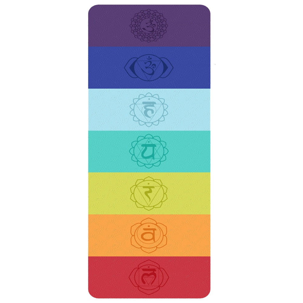 rainbow yoga mat