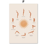 Yoga Sun Salutation Posters