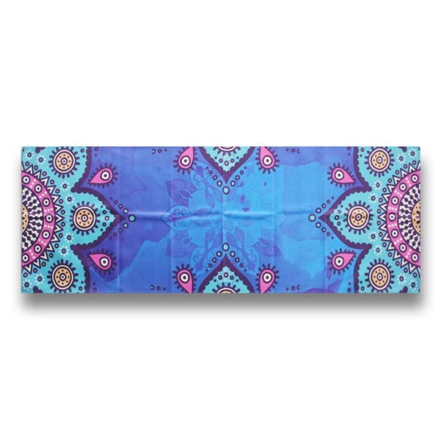 Microfiber Mandala Yoga Blanket